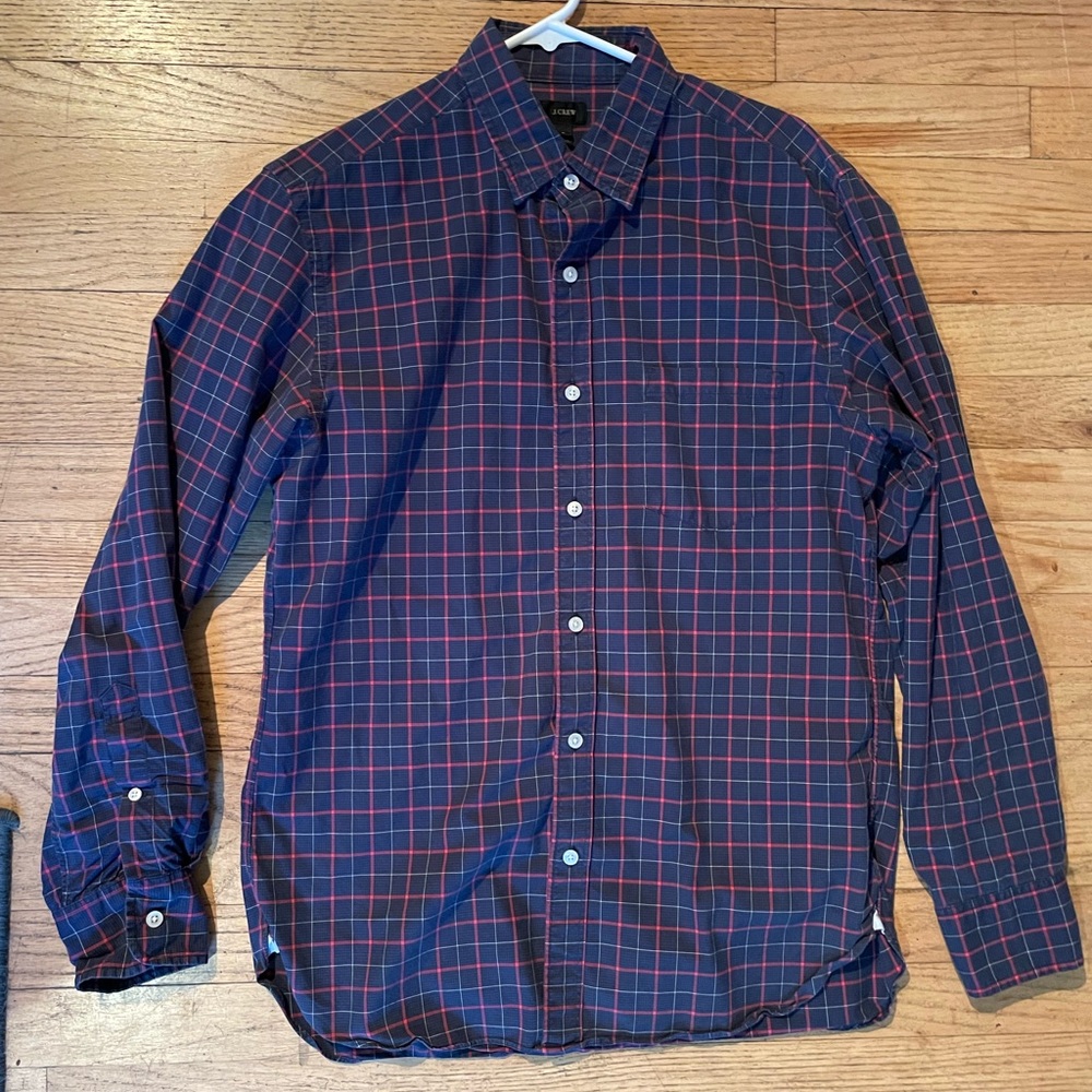 J Crew vintage plaid shirt (M)